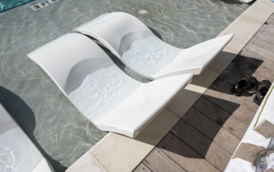 Coco beach club in-pool lounger